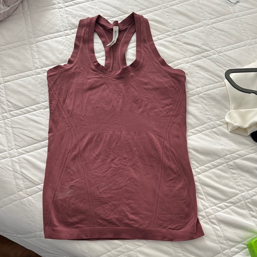 Athleta Mauve Razorback Tank Top XS
